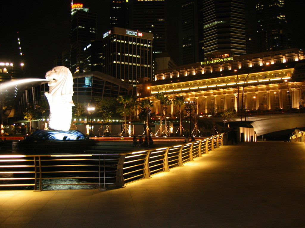 The Cultural Merlion at Merlion Park East Coast Singapore